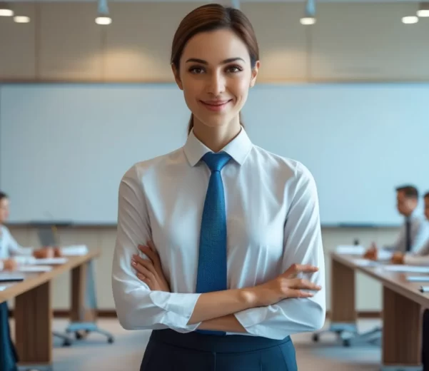 Leonardo Phoenix 10 A professional teacher stands in front of 3 1