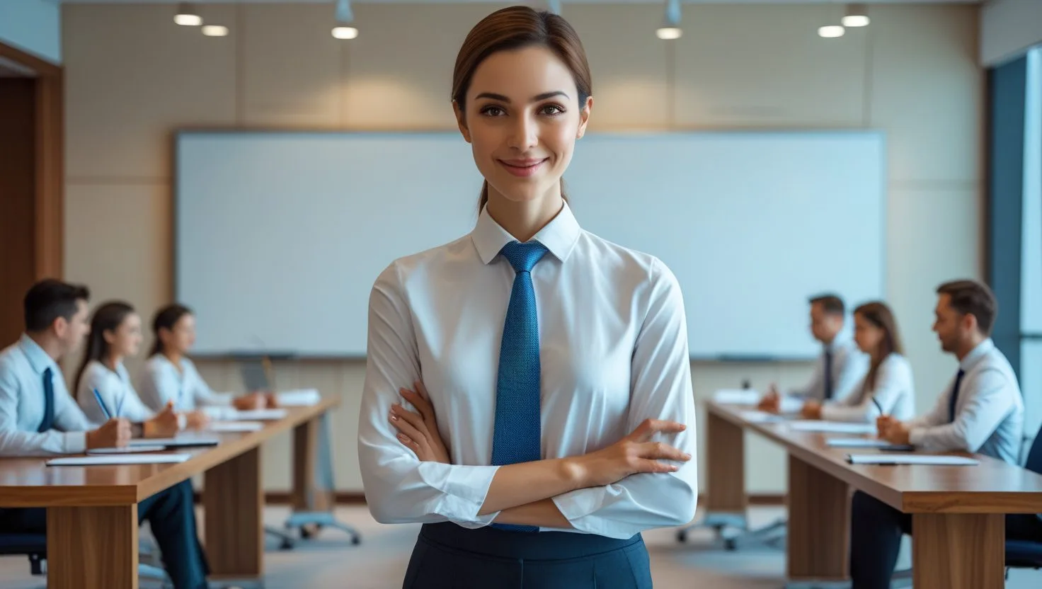 Leonardo Phoenix 10 A professional teacher stands in front of 3 1