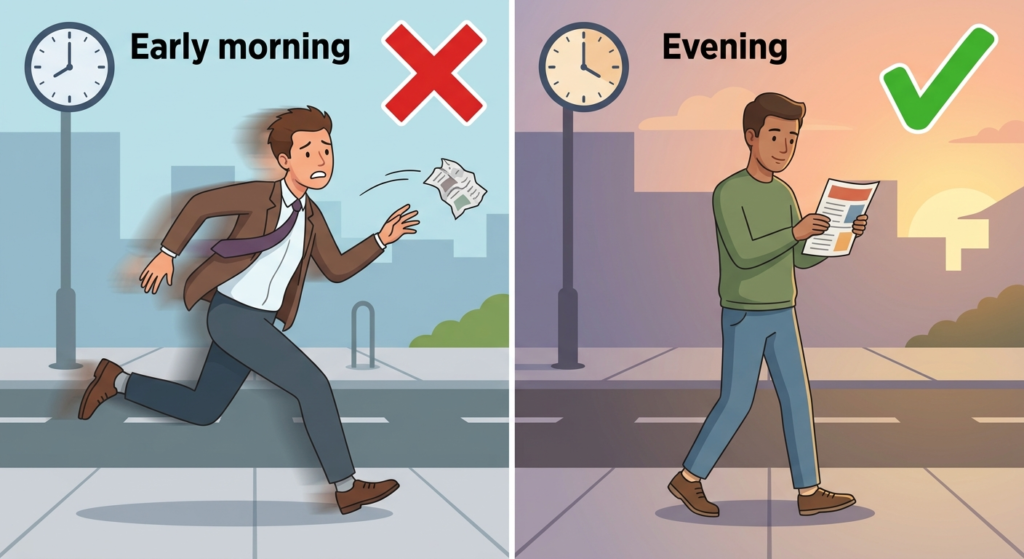 بهترین زمان پخش تراکت