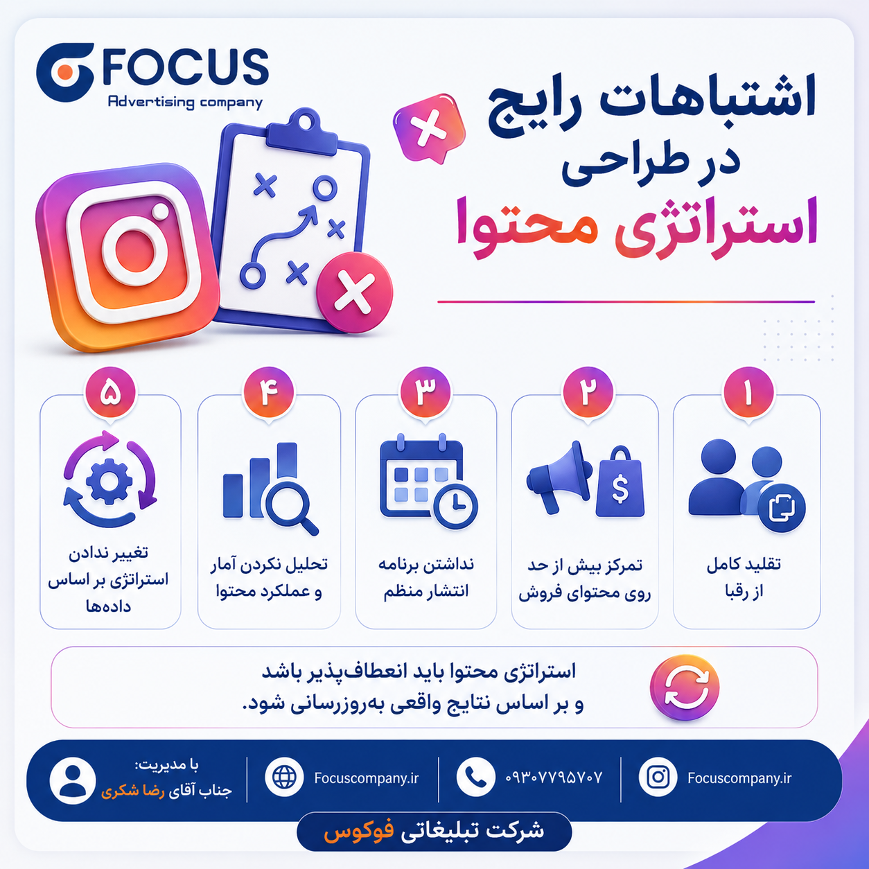 اشتباهات رایج در طراحی استراتژی محتوا